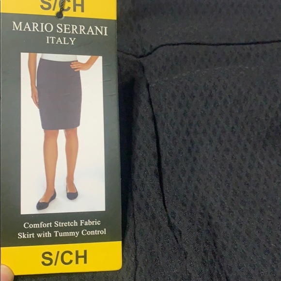 New! Mario Serrani Black Business Skirt Sz. Small - Picture 2 of 8